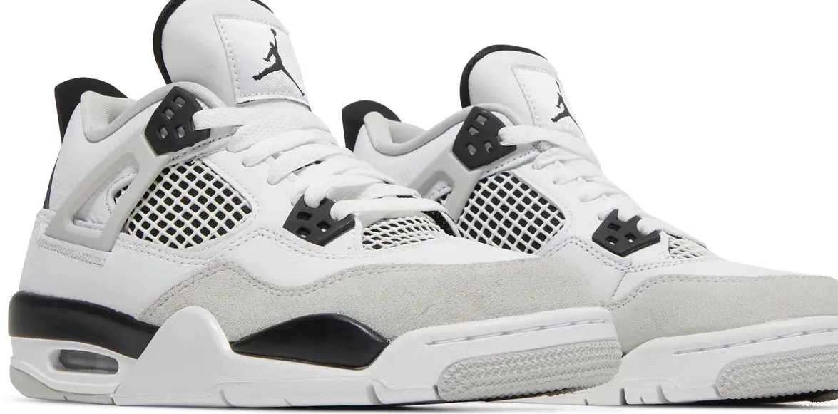Air Black Jordan 4 Military Retro GS 0802